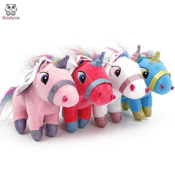 

BOLAFYNIA Children Plush Stuffed Toy Cute pink unicorn Baby Kids Toy for Christmas Birthday gift horse doll