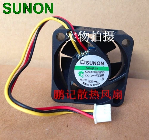 Оригинальный охлаждающий вентилятор для сервера Sunon KDE1204PKV3 4020 40X40X20 DC 12V 0 40 W|fans