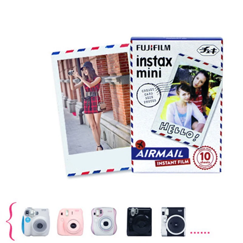 Fujifilm Instax Mini Instant(10 листов) air mail пленка для Polaroid все мини камеры 7 s 8 9 25 50 s 90 SP-1