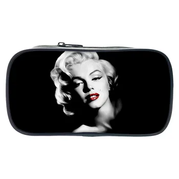 

2019 Marilyn Monroe 3D Pencil Pouch Women Make Up Cases Pen Bags Travel Mini Bag For Girls Casual Wallets For Children Gifts