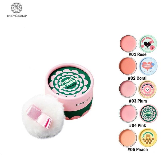 The Face Shop Lovely Me:ex Pastel Cushion Blusher 1pcs Cheek Red Blusher  Cream Cushion Makeup Moisturizing Mineral Blush Powder - Blush - AliExpress