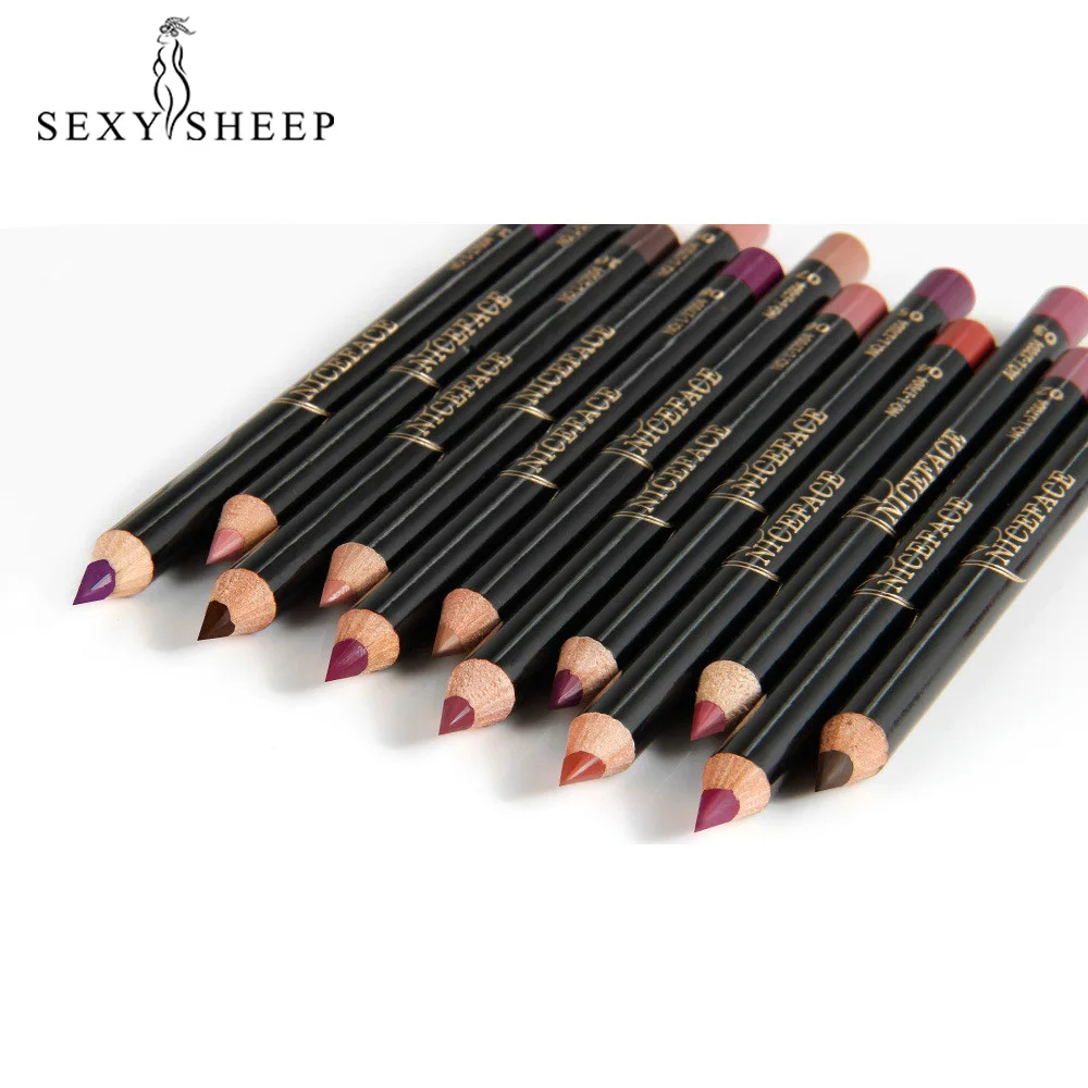 

12 colors Fashion Matte Lipstick Pen Ladies Waterproof Lipstick Nude Long-lasting Lip Liner