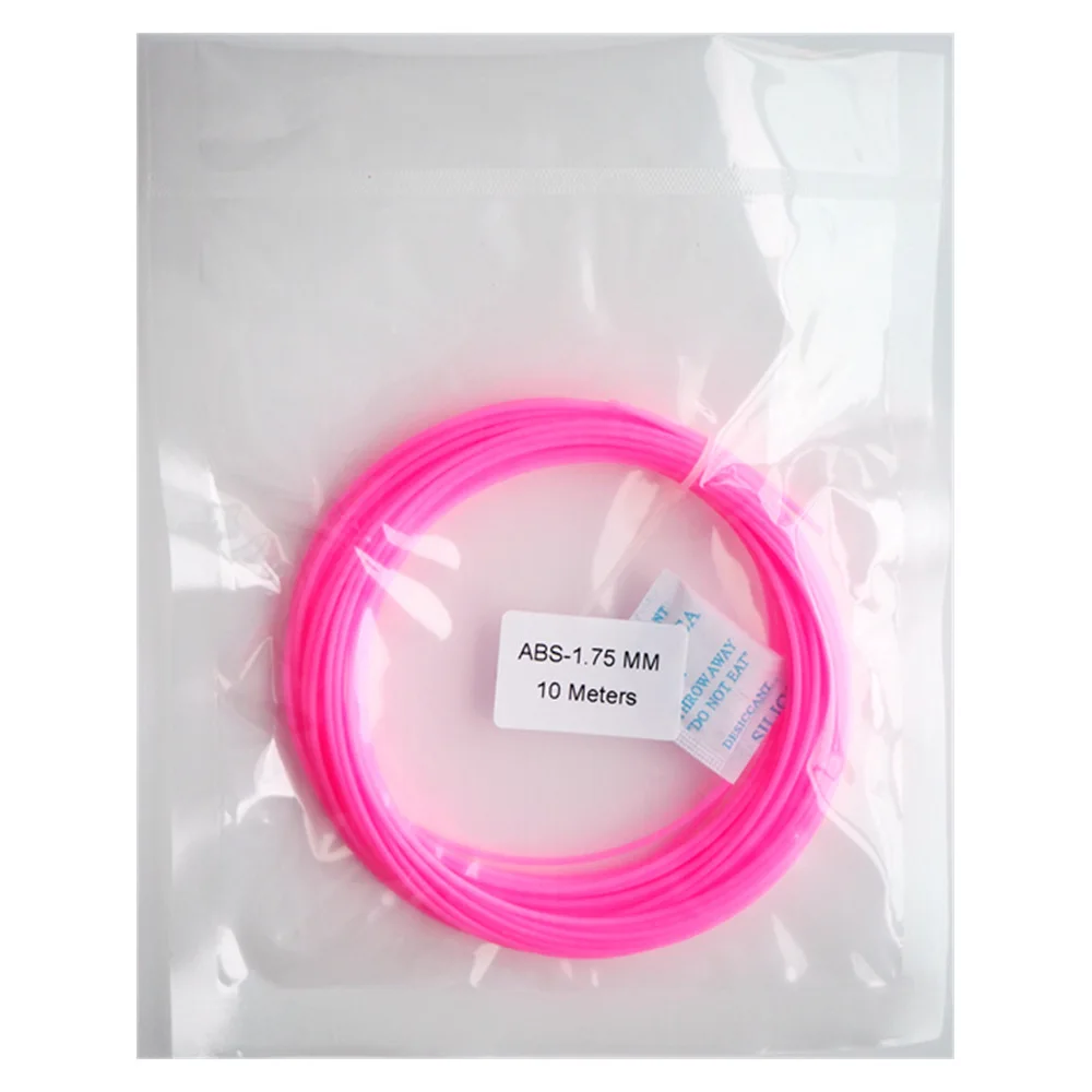 Pink 1,75 мм 10 метров 25 г ABS нити образец для FDM 3d принтер расходные материалы Ручка материал материалы для печати - Цвет: Pink