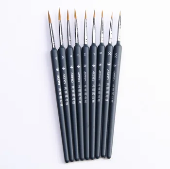 

DHL 200set high quality 9pcs/set Artists Brushes Brush Pen For Sketched Lines Gouache Watercolor Paint Oil Painting Tool kit