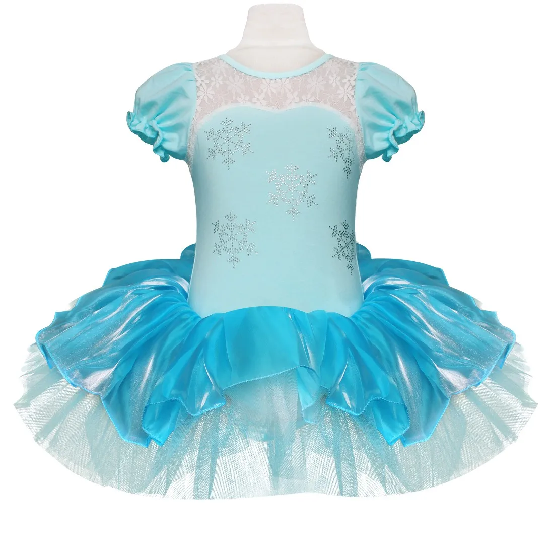 IIXPIN/детское балетное платье-пачка принцессы Эльзы для девочек пачка "Снежинка", Одежда для танцев, вечерние платья для трико для девушек, балерина, платье Эльзы - Цвет: Blue