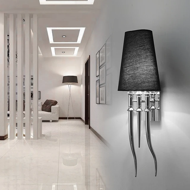 Ipe Cavalli Brunilde Modern Stainless Wall Lamp For Bedroom Ipe Cavalli Brunilde Modern Stainless Wall Lamp For Bedroom Sconce With Shade Retro