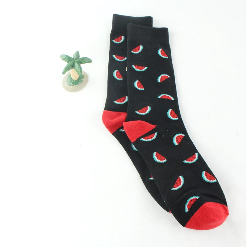 Забавные женские хлопковые носки для пиццы, суши, еды, креативные милые носки унисекс с изображением желтой утки, рыбы, животных - Цвет: 5