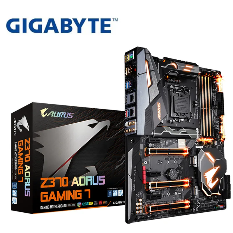Для Gigabyte GA-Z370M-GA-Z370 AORUS GAMING 7 оригинальная новая материнская плата Z370 розетка LGA 1151 DDR4 USB3.0 SATA3.0 DVI+ HDMI