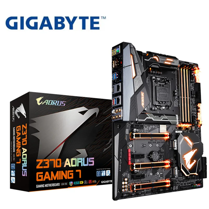 Материнская плата для Gigabyte 1151 AORUS GAMING 7 оригинальная новая розетка Z370 LGA DDR4 USB3.0 SATA3.0