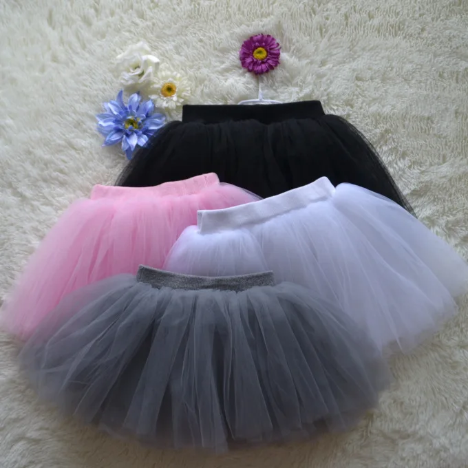 

2016 new summer fashion Girl's tu tu skirt Net yarn multilayer children bitter fleabane gauze skirt Short skirt princess skirt