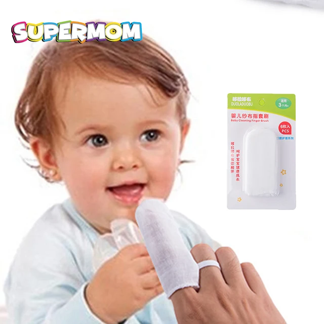 6 PCS Baby Oral Cavity Clean Gauze Baby Mouth Wipes Cleaning Kid Infant