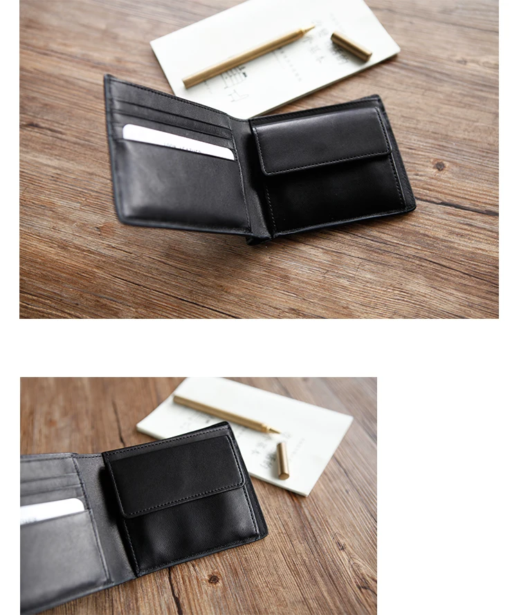 LANSPACE мужской кожаный бумажник ручной работы короткий кошелек брендовый высококачественный кошелек