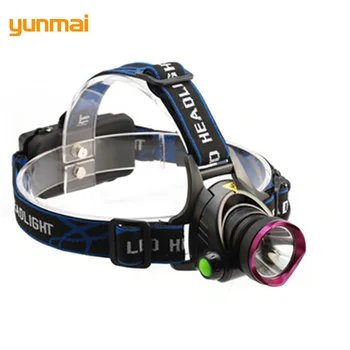 

Night Fishing Portable Headlight Switch Self Defense Focus Front Head Torch new-T6 Bike Cycling Headlamp Pesca LED Spotlight