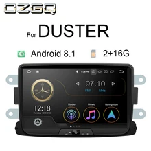 OZGQ Radio Car Android 8.1 9.0 System PX30 8'' In-dash Multimedia For Dacia Lodgy Logan Duster Sandero Gps Video WIFi Navigation car styling metal car sticker accessories case for dacia duster logan sandero lodgy pads interior accessories car styling