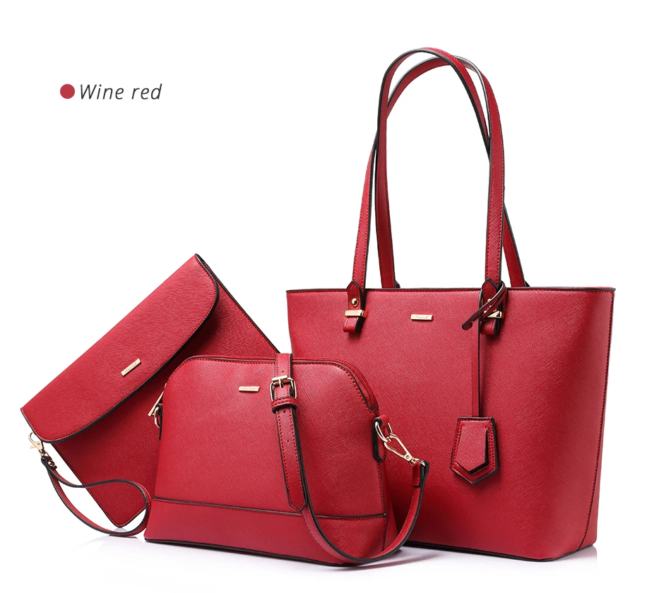 Exquisite set of 3 PU Leather Bags