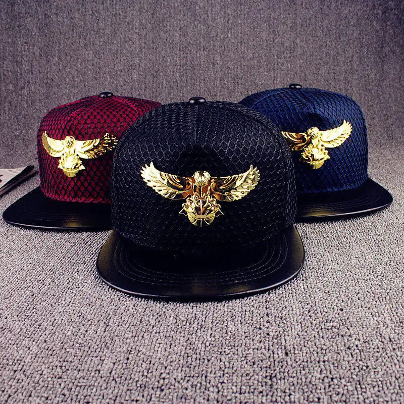 

LDSLYJR 2018 Metal animal eagle acrylic Baseball Cap Adjustable Snapback cap for men and women