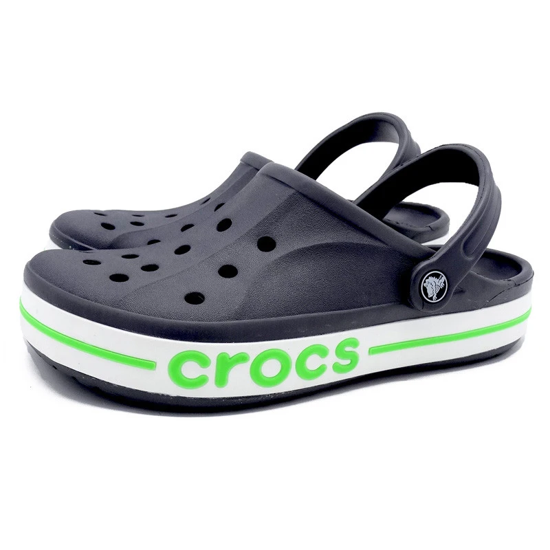 

CROCS new summer breathable unisex beach sandals for men and women comfortable breathable sandals green male slippers