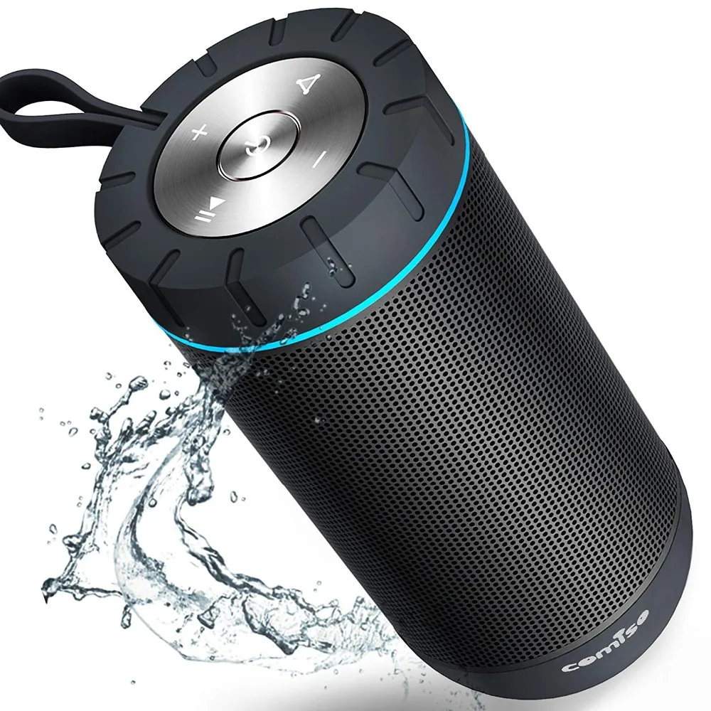 Bluetooth-Колонка COMISO Беспроводная портативная с системой объемного звучания 12 Вт 360 |