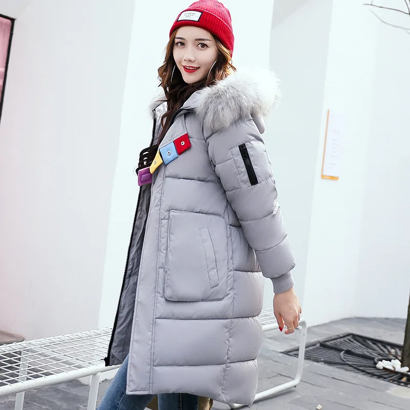 2017 New Casual Winter Women Coat Hooded Long parkas