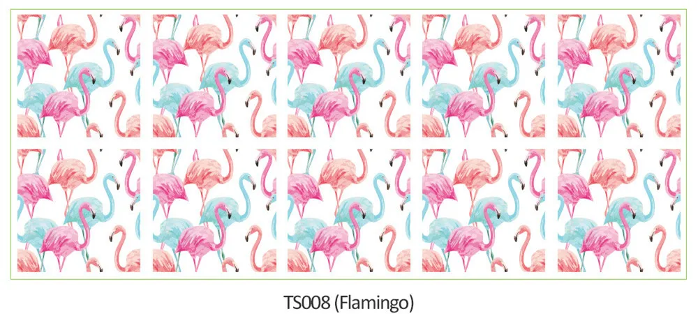 20x20 см 15x15 см 10 шт./партия самоклеющаяся Съемная плитка наклейки черная мозаика креативная плитка для пасты кухня ванная комната пол подарок - Цвет: TS008 Flamingo
