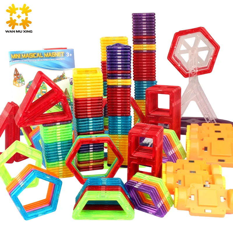 

Mini Magnetic Blocks Educational Construction Set Robot & Car-styling Toy ABS Magnet Designer Kids Gift