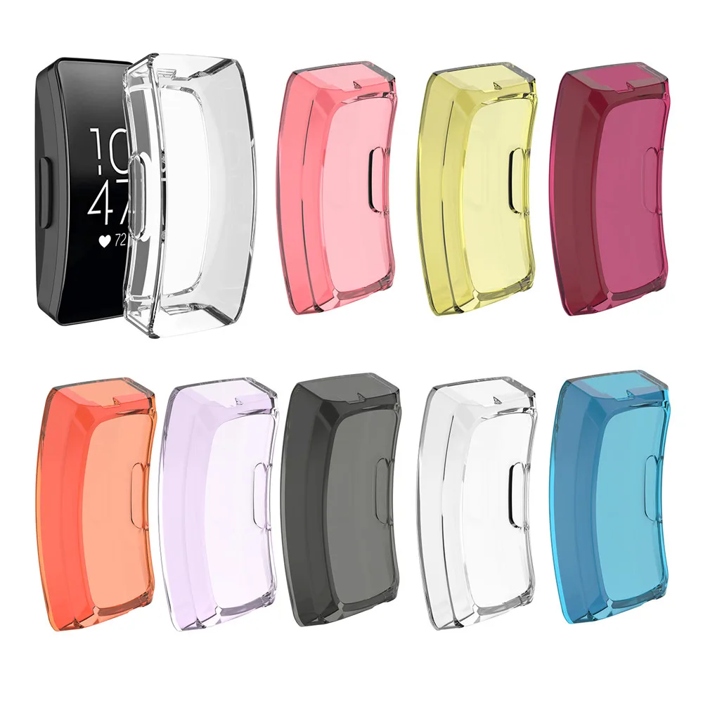 

TPU Screen Protector Compatible with Fitbit Inspire/Inspire HR All-Around Protective Scractch-Resist Case for Fitbit Inspire
