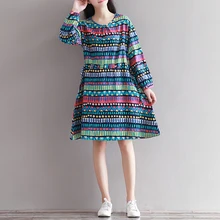 Autumn Spring Maternity Dresses Loose Clothes for Pregnant Women Linen Pregnant Dress Maternity Clothing for Pregnancy B279