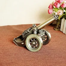 delicate golden handmade classic collectible home decor ancient weapon cannon model building toys for children kids