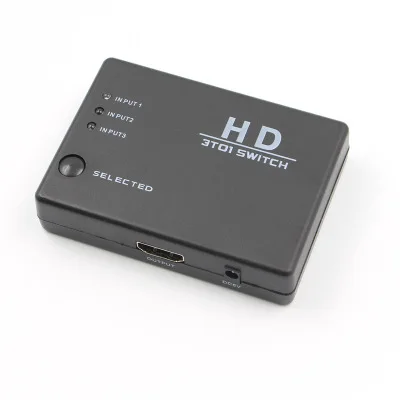 1080p hdmi переключатель 3 в 1 селектор сплиттер концентратор с ИК-пультом дистанционного управления для Xbox360 для wii для HDTV PS3 новое поступление