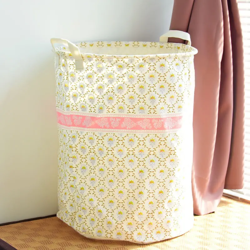 

New Large Capacity Laundry Basket Canvas Laundry Bucket for Dirty Clothes Waterproof Folding Toy Organizer Storage Basket