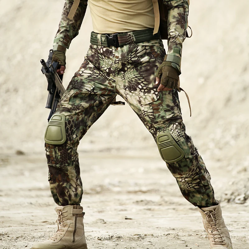 Тактические Брюки армейские военные брюки карго с наколенниками для работы на открытом воздухе Cambat брюки мужские брюки полицейские Aisoft охотничьи камуфляжные брюки