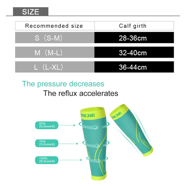 AONIJIE Running Socks Professional Compression Leg Sleeve Shin Guard Cycling Leg Warmers Football Basketball Sports Calf Support