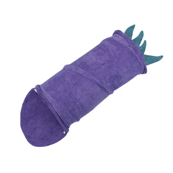 

Vegetables Pattern Cat Tunnel Fuzzy Collapsible Plush Nest Bed Foldable Cat Training Toy Cat Supplies for Pets Cats