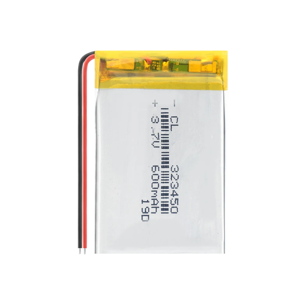 3,7 v 600 мАч литий-полимерный аккумулятор 1/2/4 шт. 323450 батарея 3 7 Вольт ли бо ионным lipo аккумуляторные батареи для dvd gps навигации