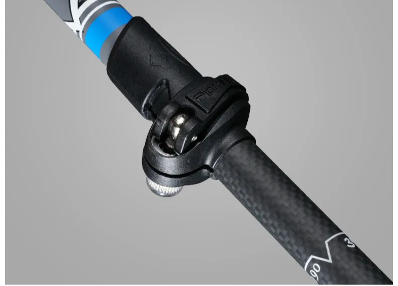 Fibra de Carbono Lidar com Curva Caminhadas ao ar Alça Caminhadas Pólo Bengala Livre Retrátil Portátil Turnê Montanhismo Vara t 14 Livre Retrátil Portátil Turnê Montanhismo Vara