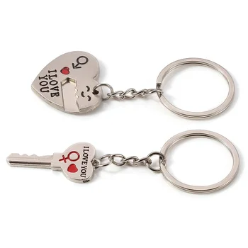 

500pcs Key to My Heart Lovers Keychain Metal Couple Keyring Wedding Souvenirs Gifts Favors for Guests wen6272