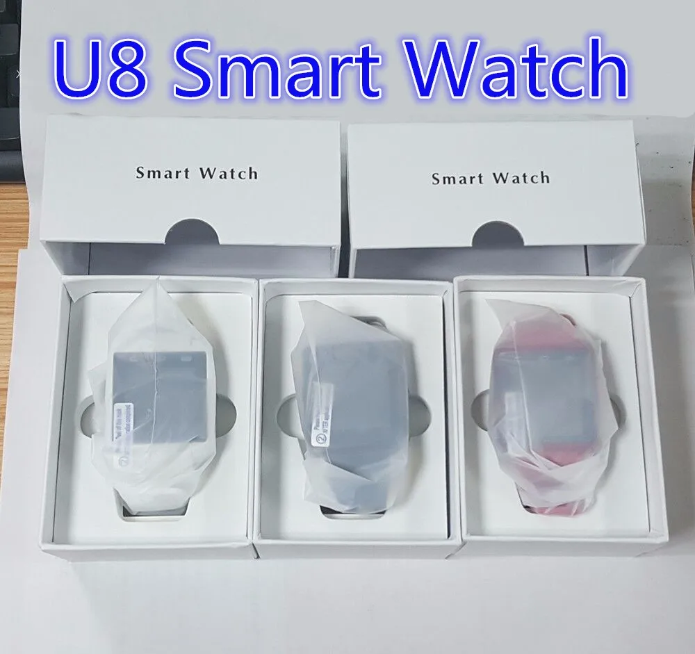 10 шт. U8 smart watch bluetooth relogios mp3 Смарт-часы для Apple Android телефон-часы pk dz09 gt08 Носимых устройств smart watch es