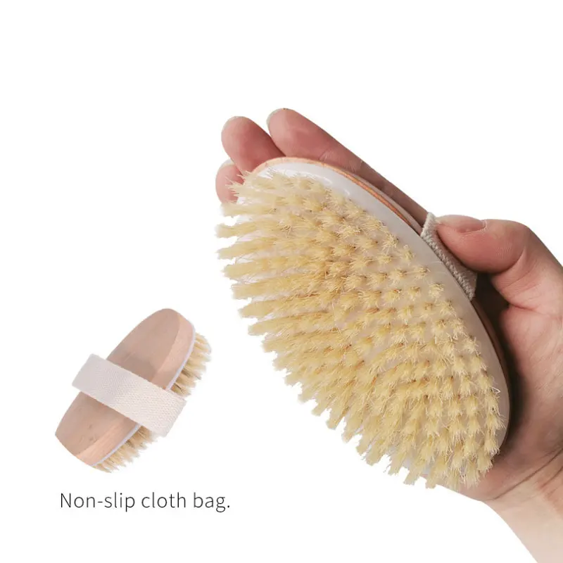 Natural de Cerdas de Javali Escova do Corpo Escova de Banho Molhada de Bambu Corpo Escova Seca Orgânico Pele 13 javali orgânico pele seca escova do corpo