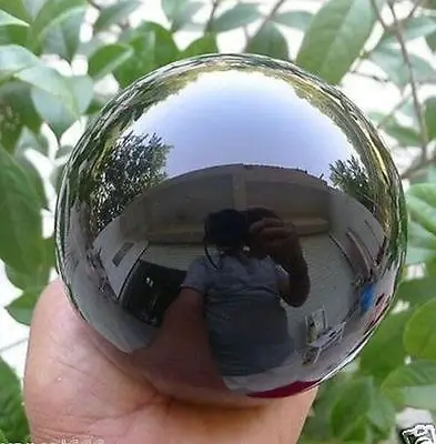 

fa88004309045<<<+80mm+Stand Asian Rare Natural Quartz Black Healing Ball Sphere