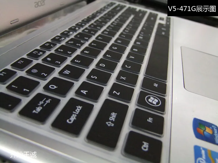 Клавиатура для ноутбука Обложка Protector кожи для acer Aspire E5-411 471 г R7-572G E1-432G R7-571G m3-481g V5-472G V5-473G ms2360 e5-471g - Цвет: black