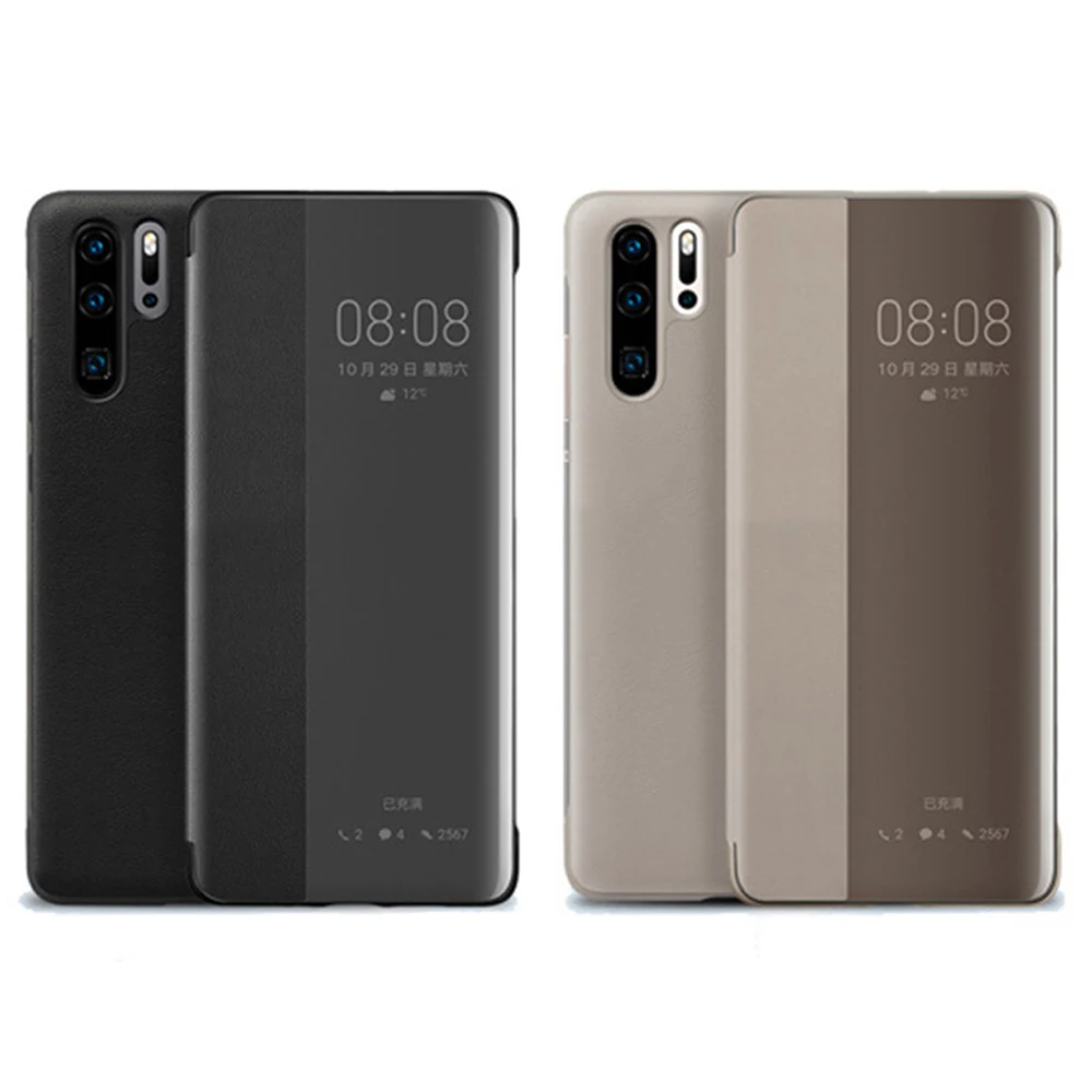 

For Huawei P30 Pro Original Official Case Smart View PU Leather Flip Case Full Protection Anti-drop Phone Cases For Huawei P30