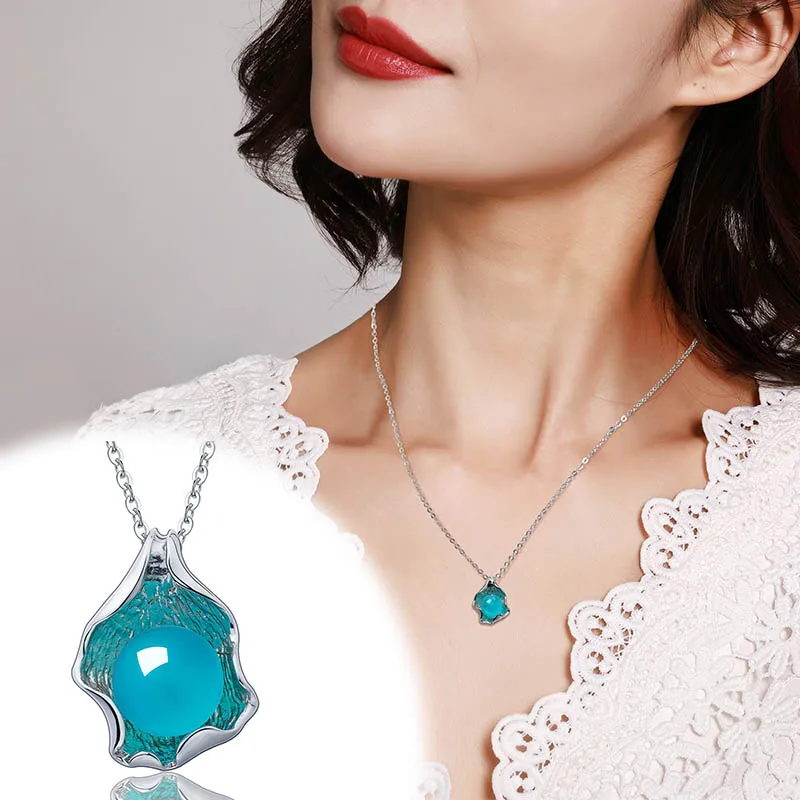 

2019 Sale Cluci Cage Pendants Asg Natural Amazonite S925 Inlaid Female Money Is Pure Light Sky Color With Chain Jane New Gifts