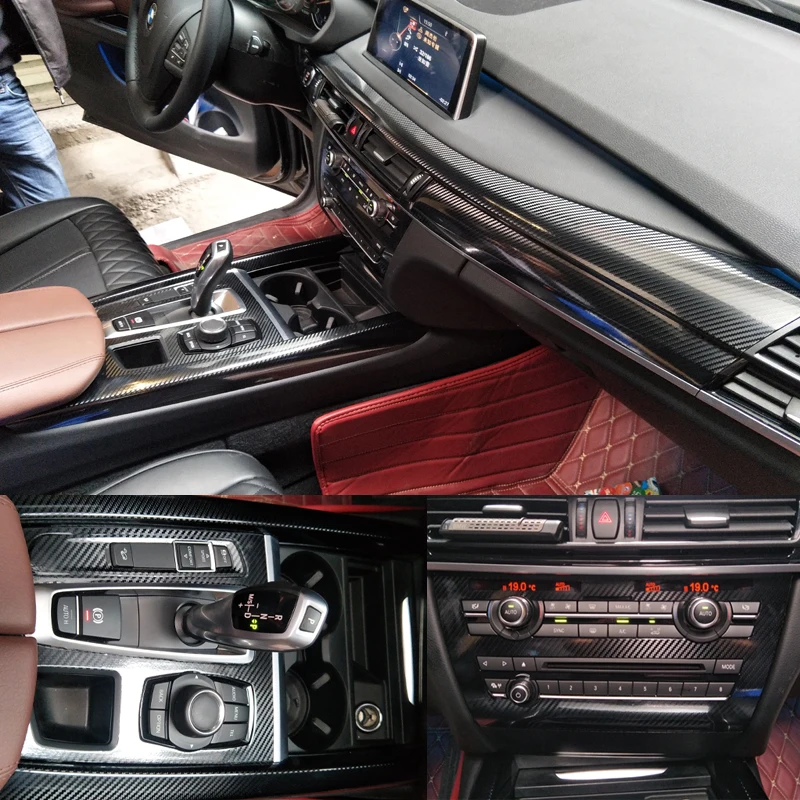 Для BMW X5 F15/X6 F16 интерьерная Центральная панель управления дверная ручка 3D/5D