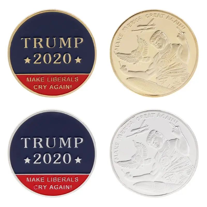 

Make LIBERALS Cry Again Commemorative Coin 2020 Donald Trump President Souvenir