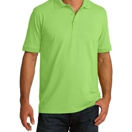 Port & Company KP55 Mens Core Blend Jersey Knit Polo T-Shirt Lime - 4XL (1)