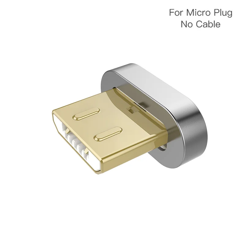 Магнитный кабель PZOZ 2M Type C Micro USB C для быстрой зарядки телефона Microusb Type-C, магнитное зарядное устройство usb c, зарядный Шнур для iphone xiaomi - Цвет: For Micro Plug