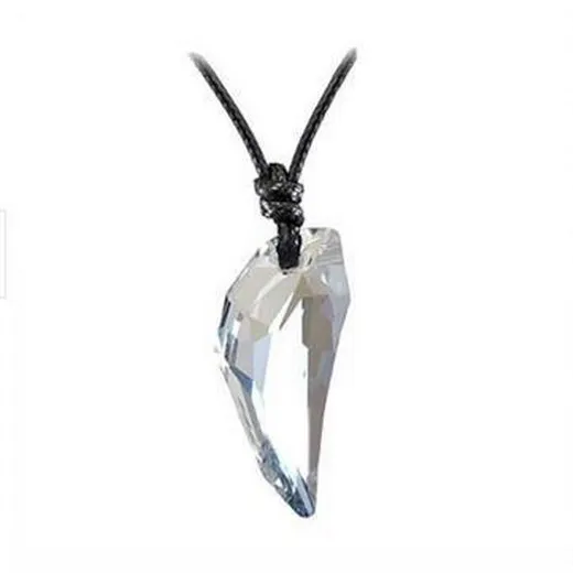Fashion Wolf Tooth Austria Big Crystal With Element Wolf Tooth Pendant Necklace For Men Necklace