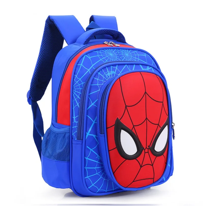 Superman Children's Backpack Boys Spiderman Animation Cartoon School ...