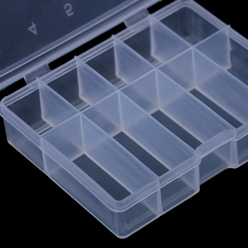 10 Compartments Plastic Fish Lure Spoon Hook Bait Tackle Box Fishhook Box Fishing Lure Compartments Storage Case Box