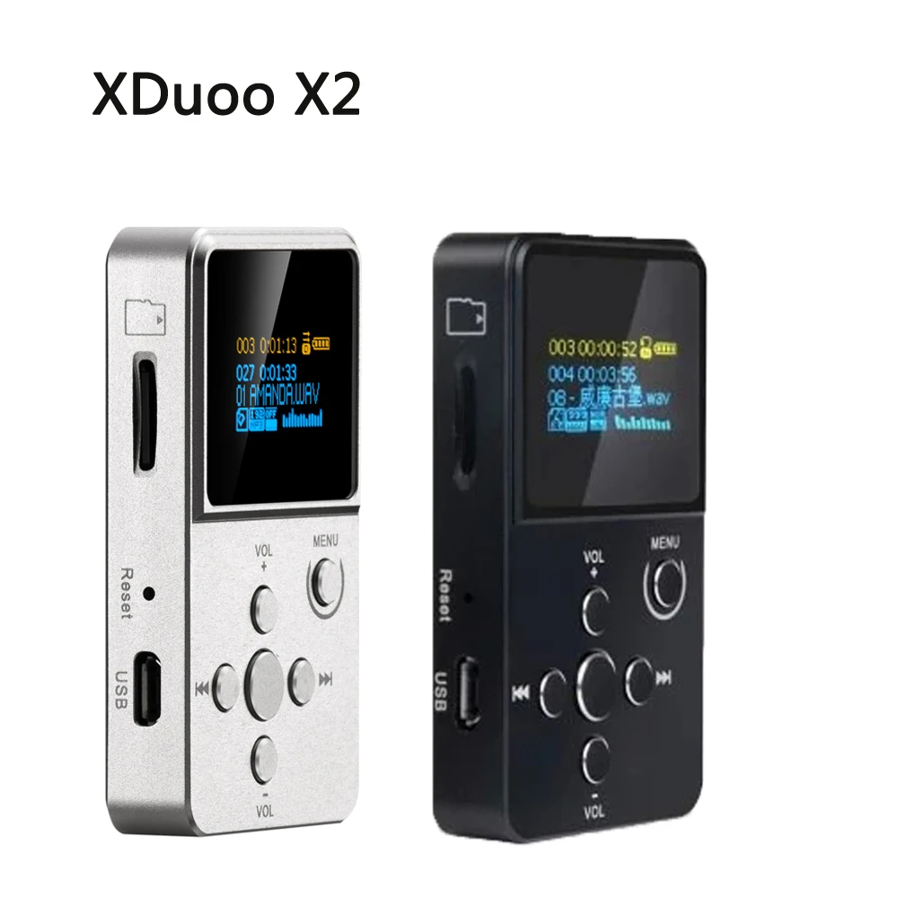 

XDUOO X2 Professional MP3 HIFI Music Player with OLED Screen Support MP3 WMA APE FLAC WAV Format